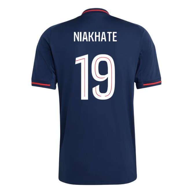 2025-2026 Olympique Lyon Away Shirt (Niakhate 19)-SoccerKits Hub | Buy Soccer Jerseys Online